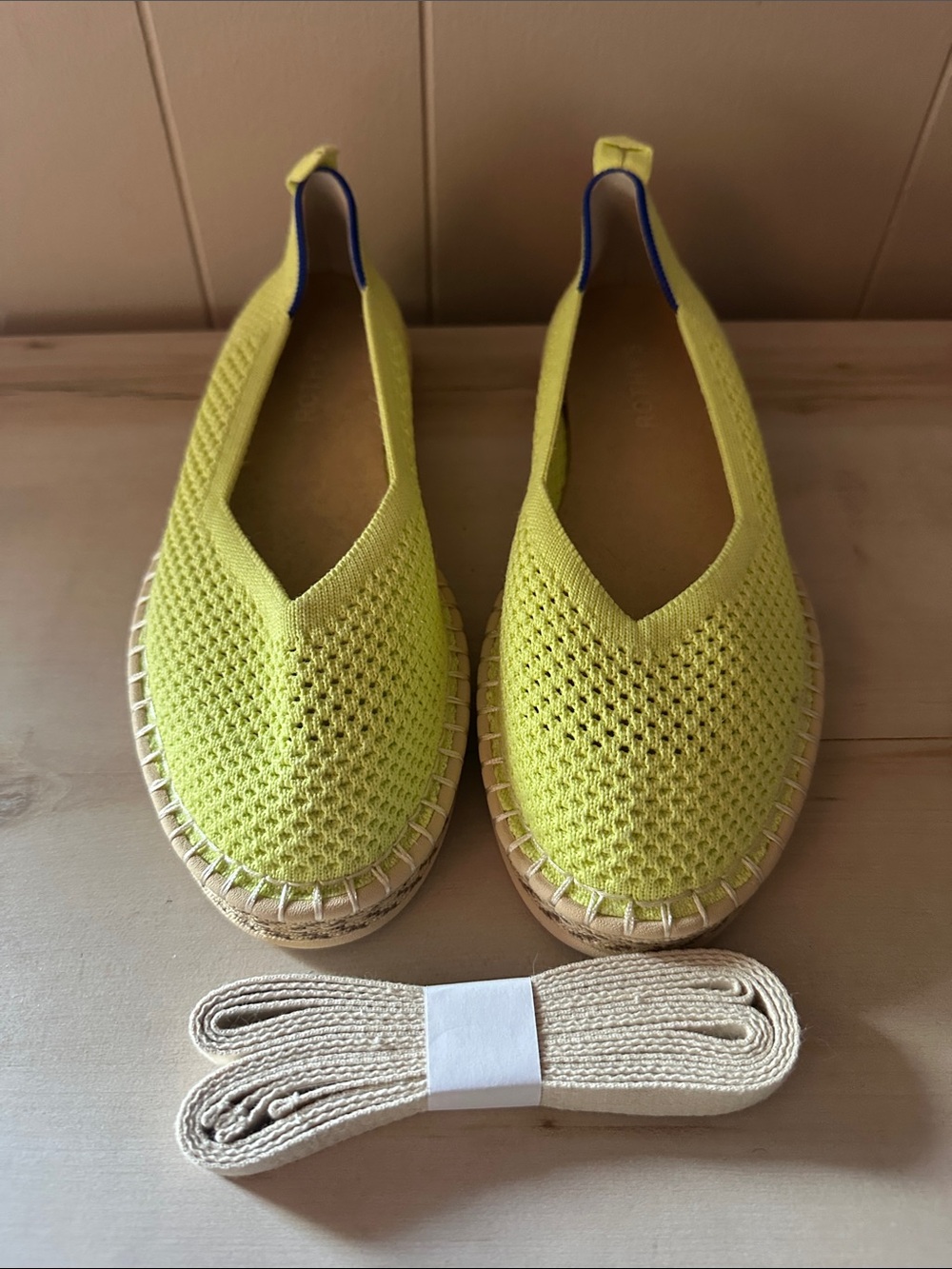 Rothy's Limeade Knit Espadrille Flats NEW Size 8